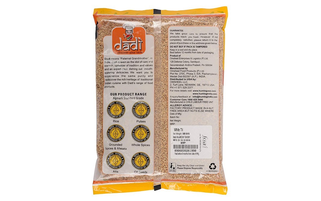 Dadi White Til    Pack  500 grams